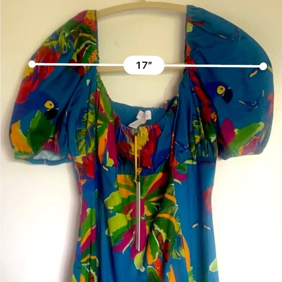 NWT House of Harlow 1960 Tropical Print Maxi Dress Size Small - Picture 5 of 10